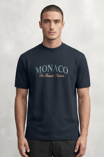 Monaco Green Riviera,T-Shirt σε Μπλε Χρώμα