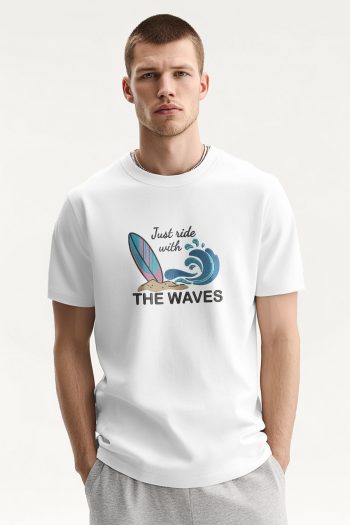 Surf Sail,T-Shirt σε Λευκό Χρώμα