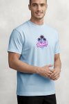 United Palm Sunset, Μπλούζα T-Shirt σε Γαλάζιο Χρώμα
