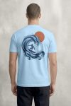 Great Wave Surfer, Μπλούζα T-Shirt σε Γαλάζιο Χρώμα