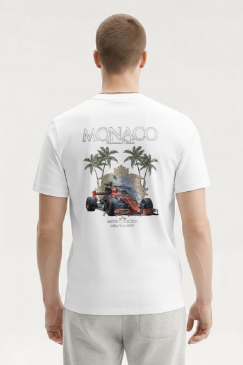 Monaco GP Limited,T-Shirt σε Λευκό Χρώμα