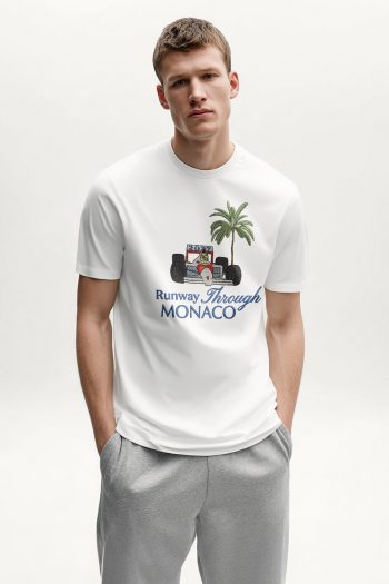 Monaco Road Trip,T-Shirt σε Λευκό Χρώμα