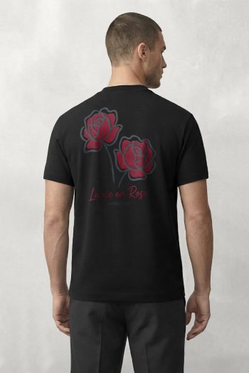 La Vie En Rose Pair,T-Shirt σε Μαύρο Χρώμα
