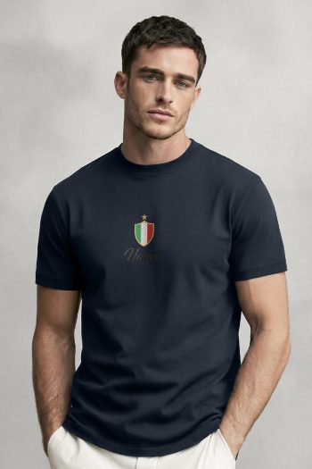 Italia Token Centered,T-Shirt σε Μπλε Χρώμα