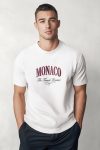 Monaco Red Riviera,T-Shirt σε Λευκό Χρώμα