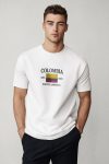Colombia Flag,T-Shirt σε Λευκό Χρώμα