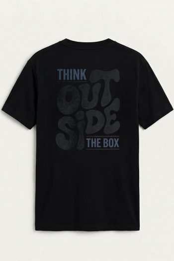 Think Outside,T-Shirt σε Μαύρο Χρώμα