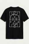 Football Strategy Diagram,T-Shirt σε Μαύρο Χρώμα