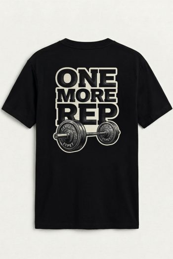 One More Rep Barbell,T-Shirt σε Μαύρο Χρώμα