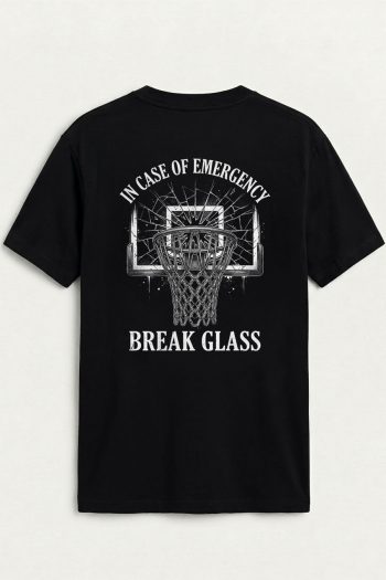 Emergency Basketball Hoop,T-Shirt σε Μαύρο Χρώμα