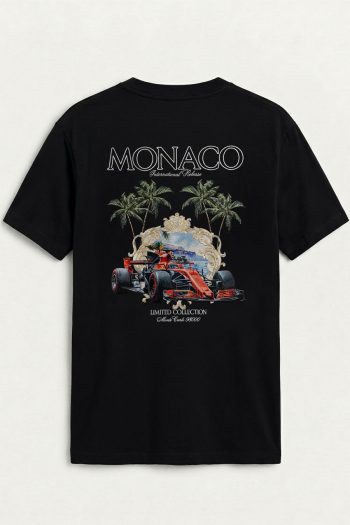 Monaco GP Limited,T-Shirt σε Μαύρο Χρώμα