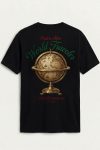 World Traveler Globe,T-Shirt σε Μαύρο Χρώμα