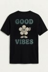 Good Vibes Daisy,T-Shirt σε Μαύρο Χρώμα