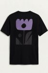 Abstract Flower Icon,T-Shirt σε Μαύρο Χρώμα