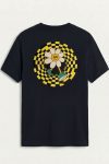 Checkered Daisy Smile, Μπλούζα T-Shirt σε Μπλε Χρώμα