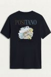 Positano Coast Painting,T-Shirt σε Μπλε Χρώμα