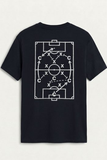 Football Strategy Diagram,T-Shirt σε Μπλε Χρώμα