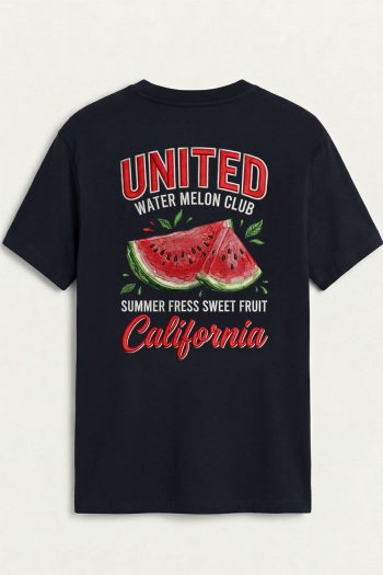 Watermelon Club Poster,T-Shirt σε Μπλε Χρώμα