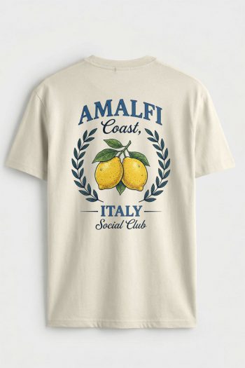 Amalfi Lemon Crest,T-Shirt σε Εκρού Χρώμα