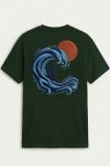 Great Wave Surfer, Μπλούζα T-Shirt σε Πράσινο Χρώμα