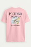 Positano Coast Painting,T-Shirt σε Ροζ Χρώμα
