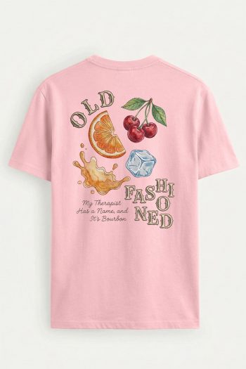 Old Fashioned Fruit Collage,T-Shirt σε Ροζ Χρώμα