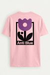 Anti Blue Flower Mark,T-Shirt σε Ροζ Χρώμα