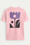 Abstract Flower Icon,T-Shirt σε Ροζ Χρώμα