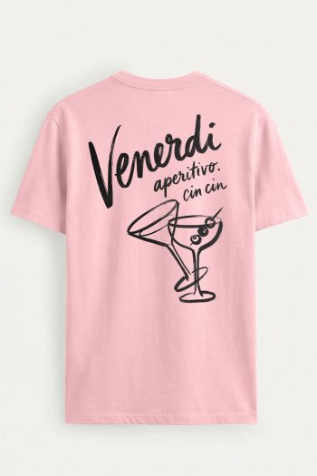 Aperitivo Cin Cin,T-Shirt σε Ροζ Χρώμα