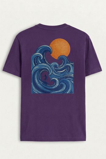 Blue Wave Sun,T-Shirt σε Μωβ Χρώμα