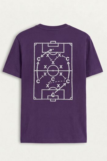Football Strategy Diagram,T-Shirt σε Μωβ Χρώμα