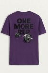 Tonal Barbell Rep,T-Shirt σε Μωβ Χρώμα
