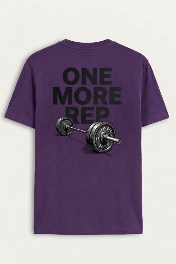 Tonal Barbell Rep,T-Shirt σε Μωβ Χρώμα