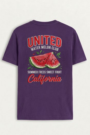 Watermelon Club Poster,T-Shirt σε Μωβ Χρώμα
