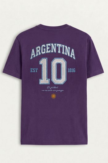 Argentina Ten Jersey,T-Shirt σε Μωβ Χρώμα