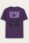 Abstract Flower Icon,T-Shirt σε Μωβ Χρώμα