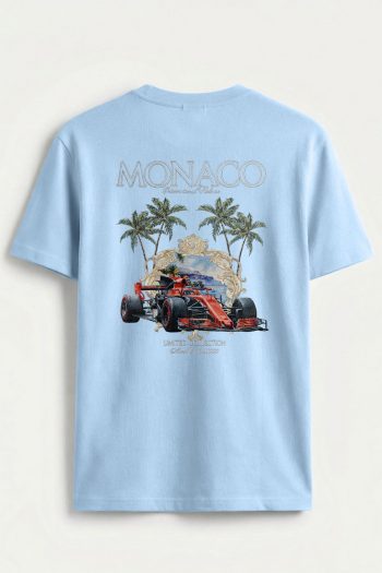Monaco GP Limited,T-Shirt σε Γαλάζιο Χρώμα