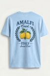 Amalfi Lemon Crest,T-Shirt σε Γαλάζιο Χρώμα
