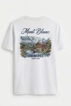 Mont Blanc Landscape,T-Shirt σε Λευκό Χρώμα