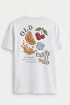 Old Fashioned Fruit Collage,T-Shirt σε Λευκό Χρώμα