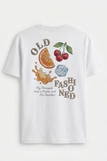 Old Fashioned Fruit Collage,T-Shirt σε Λευκό Χρώμα