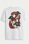Japan Crane Waves,T-Shirt σε Λευκό Χρώμα