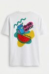 Drink Water Eat Fruit,T-Shirt σε Λευκό Χρώμα