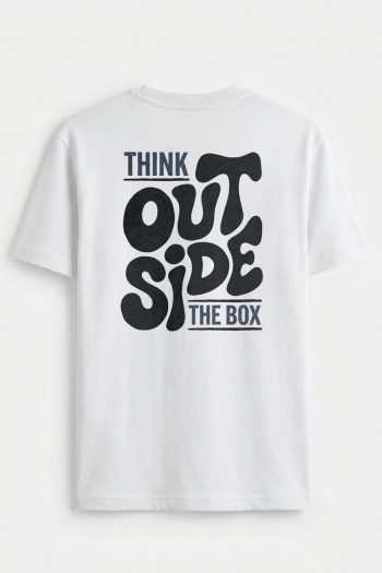Think Outside,T-Shirt σε Λευκό Χρώμα