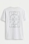 Football Strategy Diagram,T-Shirt σε Λευκό Χρώμα