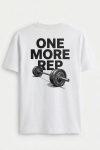 Tonal Barbell Rep,T-Shirt σε Λευκό Χρώμα