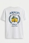 Amalfi Lemon Crest,T-Shirt σε Λευκό Χρώμα