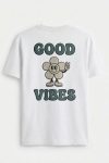 Good Vibes Daisy,T-Shirt σε Λευκό Χρώμα