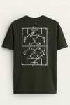 Football Strategy Diagram,T-Shirt σε Χακί Χρώμα