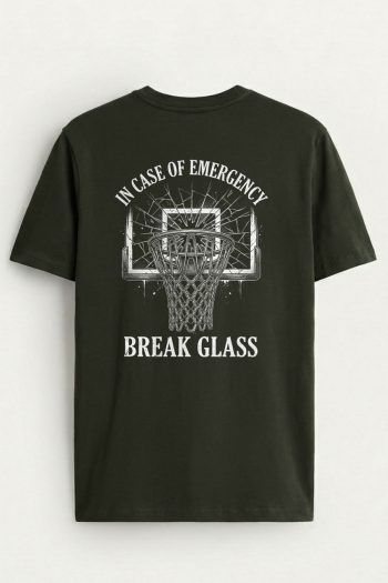 Emergency Basketball Hoop,T-Shirt σε Χακί Χρώμα